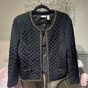 Chicos Chanel Inspired quilted blazer